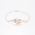Bracelet "Norina" D0,005/1 Am0,28/3 Rho0,06/1 Mop+Perle