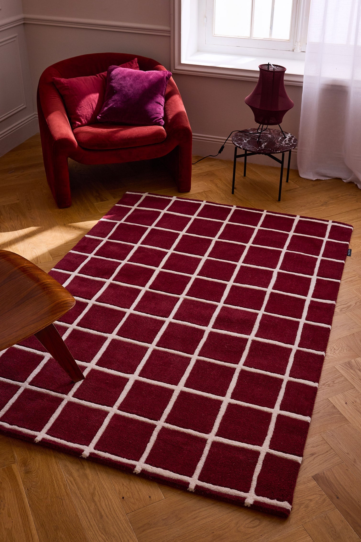 Storm red – Wool rug – P_RO1010ROU Storm red