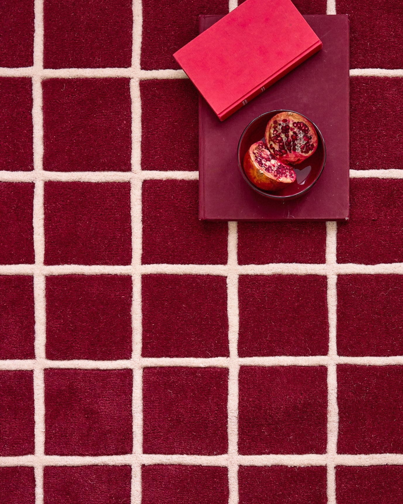 Storm red – Wool rug – P_RO1010ROU Storm red
