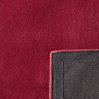 Rouge d'orage – Geometric wool rug - burgundy Rouge d'orage