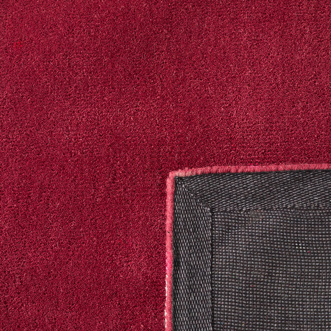 Rouge d'orage – Geometric wool rug - burgundy Rouge d'orage
