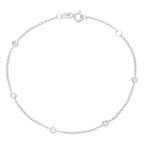 Bracelet "Sunshine" Diamant 0,14/5 - Or Blanc
