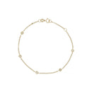Bracelet "Sunshine" Diamond 0.14/5 - Yellow Gold 375/1000
