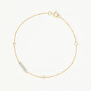 Bracelet "Trio Linéaire" D0,07/10 - Or Jaune 375/1000