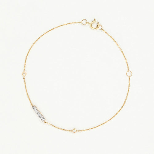 Bracelet "Trio Linéaire" D0,07/10 - Or Jaune 375/1000