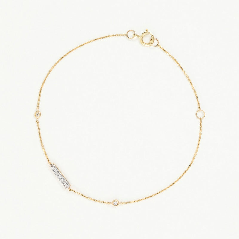 Bracelet "Trio Linéaire" D0,07/10 - Or Jaune 375/1000