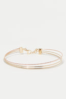 Bracelet "Raymond " Or Tricolore 375/1000