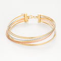 Bracelet " Fabiola" Or Tricolore 375/1000