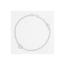 Bracelet "Mini Coeur" Diamonds: 0.04Ct/12 - Gold Blanc 375/1000