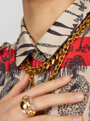 Robe Oma À Imprimé Rift