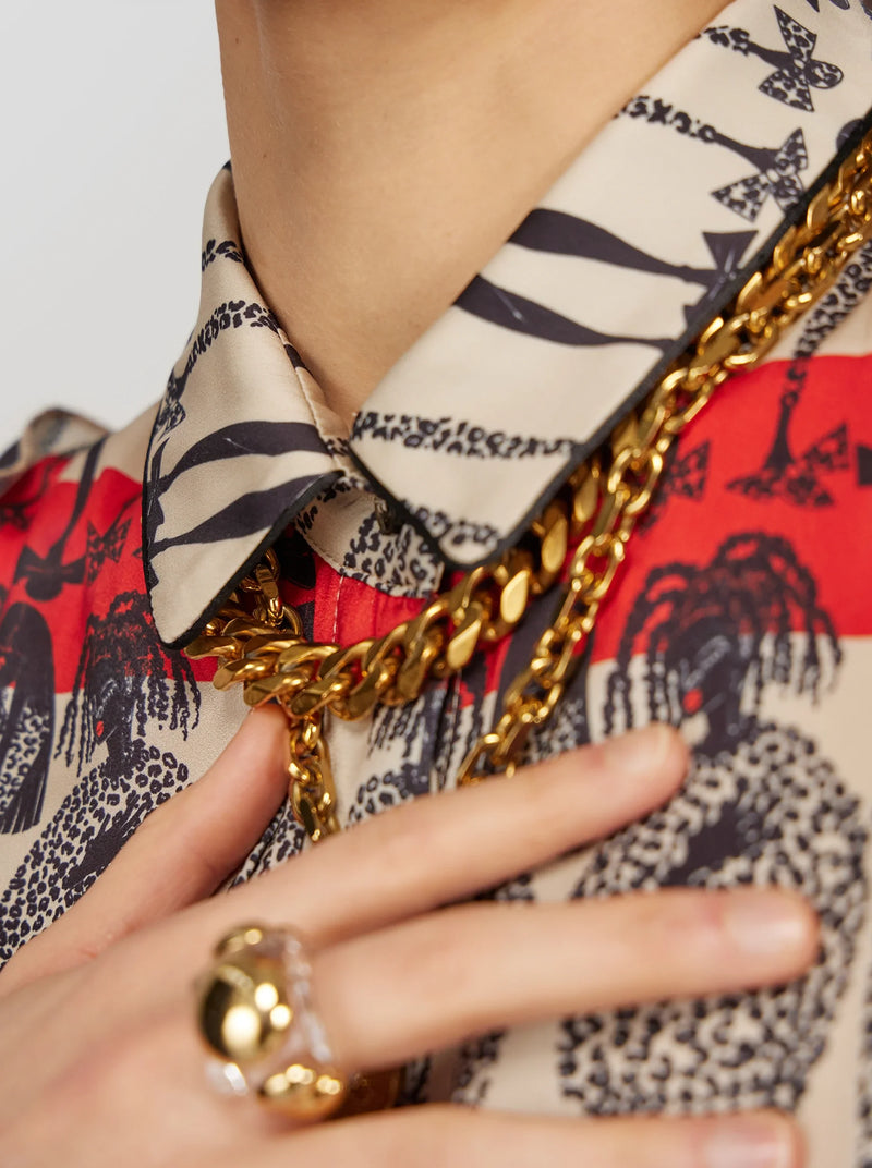 Robe Oma À Imprimé Rift