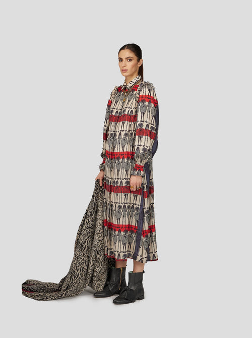 Robe Oma À Imprimé Rift