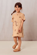 Vestido Yogi Jersey Turrón Tomates