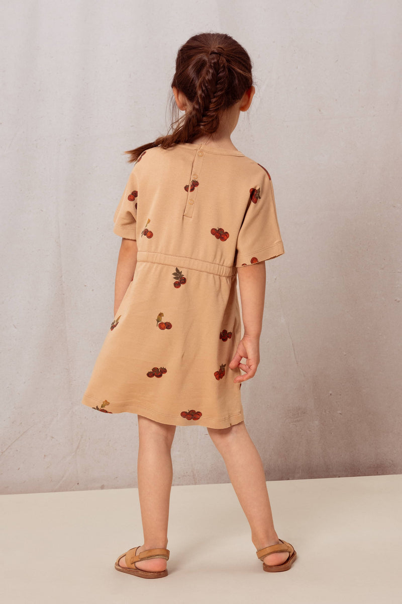 Vestido Yogi Jersey Turrón Tomates
