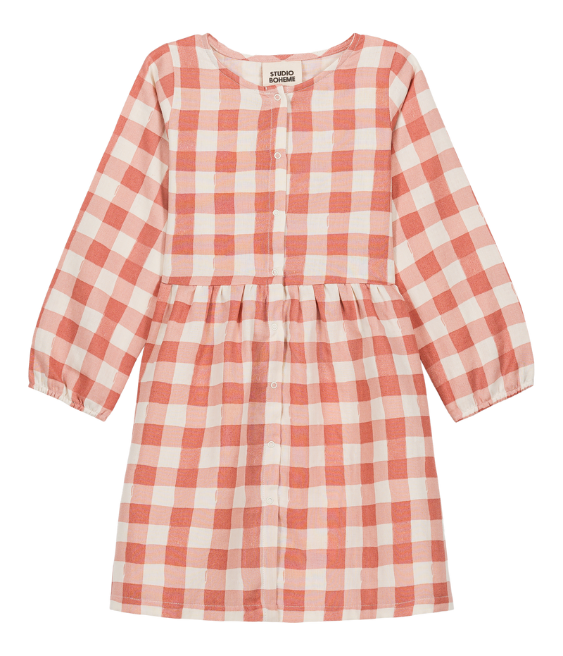 Vestido Gaia Vichy Rosa