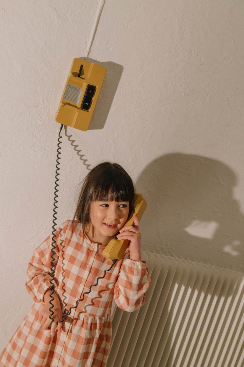 Vestido Gaia Vichy Rosa