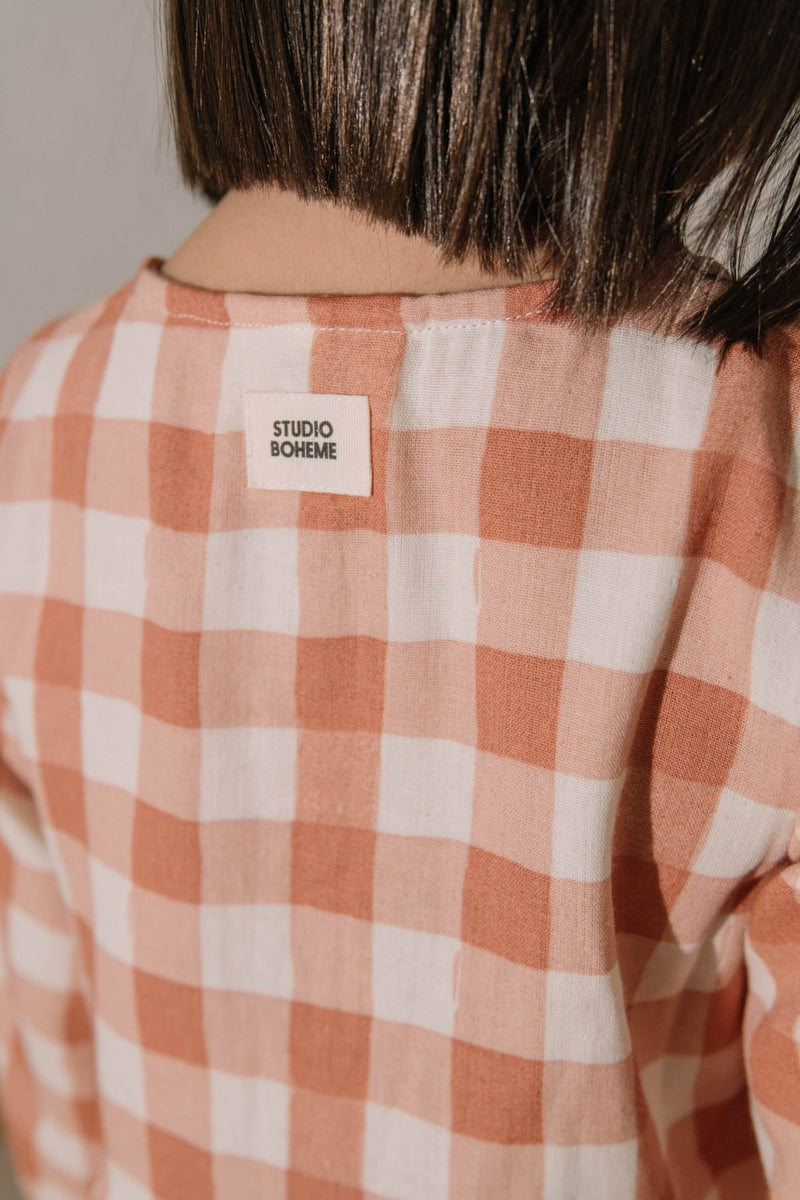 Vestido Gaia Vichy Rosa