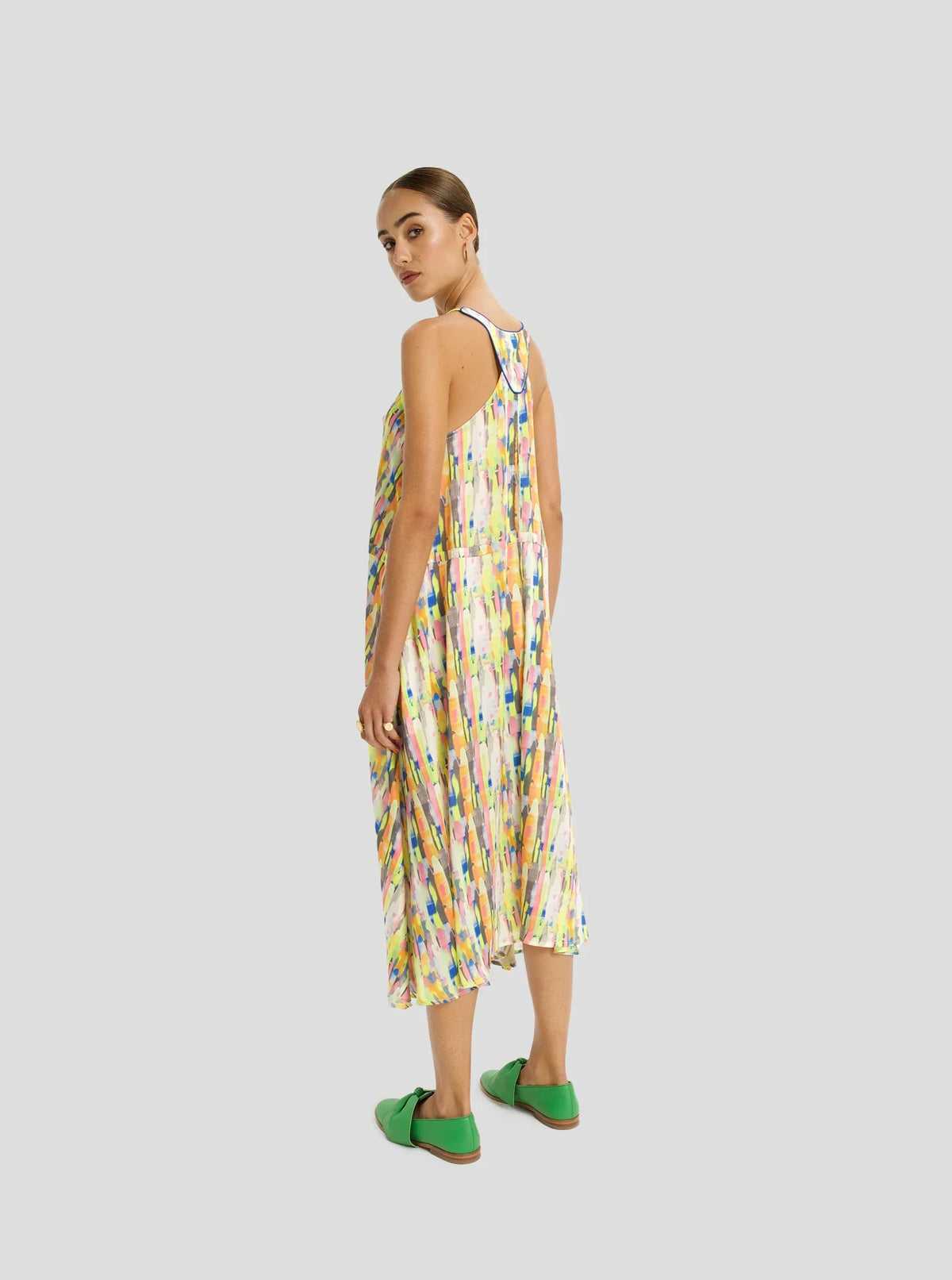 Robe Longue Java À Imprimé Bord De Piscine