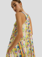 Robe Longue Java À Imprimé Bord De Piscine