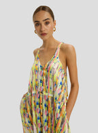 Robe Longue Java À Imprimé Bord De Piscine