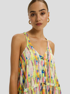 Robe Longue Java À Imprimé Bord De Piscine
