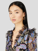 Robe Nicole En Broderie Fleurs De Givre