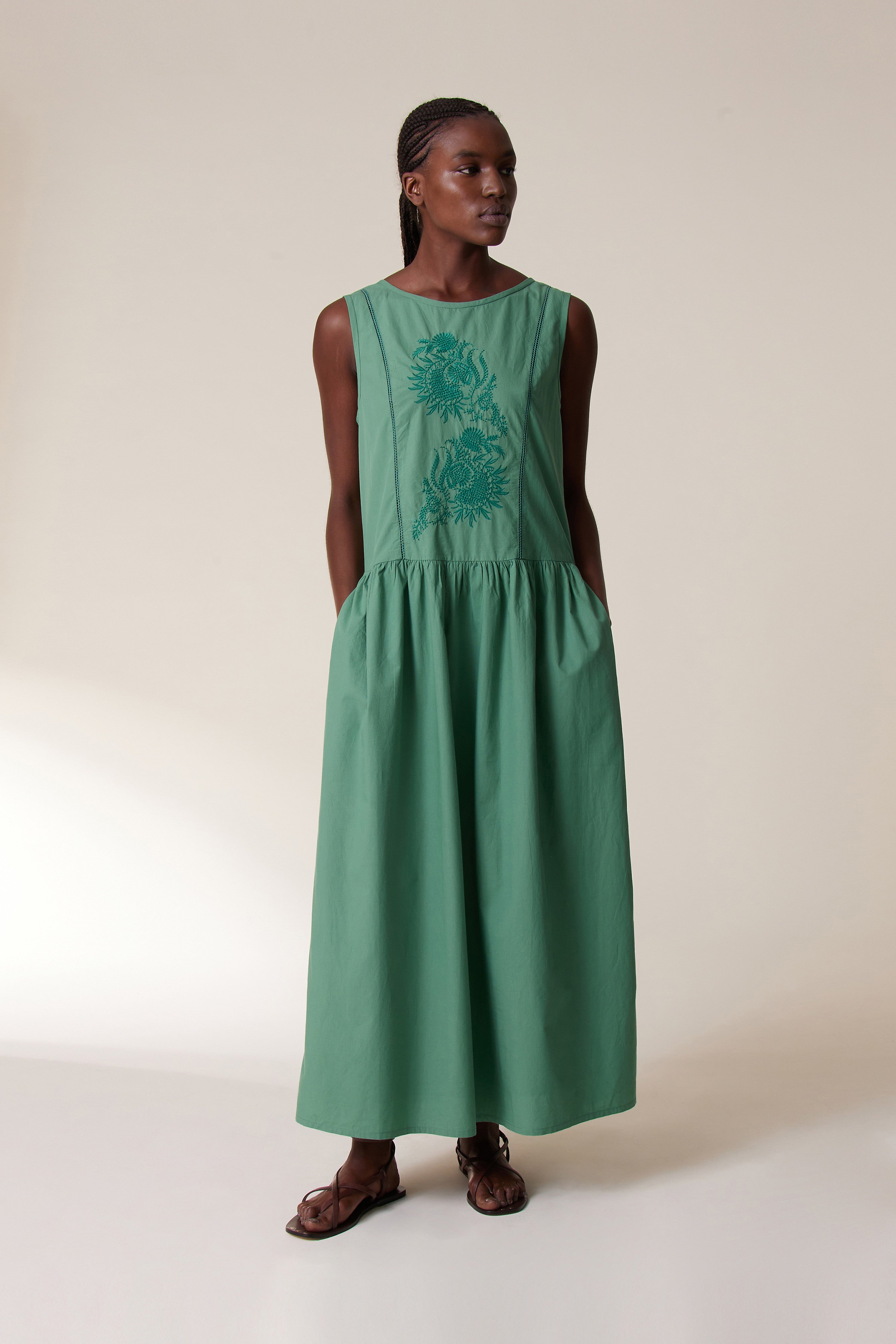 River Dress - Grass