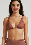 Haut De Bikini String Lion'S Head - Marron