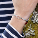 Bracelet Balancine - Rayé Bleu Marine Et Blanc