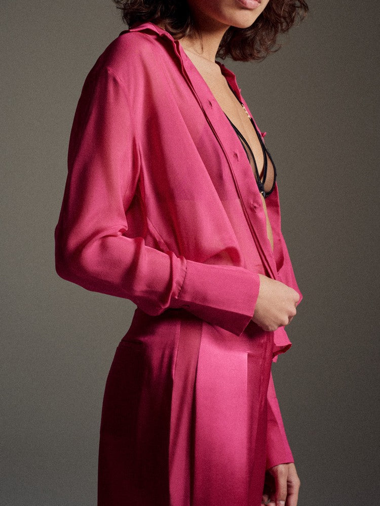 Camisa Rockefeller J - Fucsia