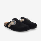 Paloma Clog W - Suede/West - Black/Taupe