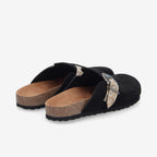 Paloma Clog W - Suede/West - Black/Taupe