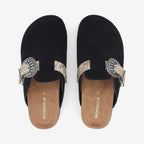 Paloma Clog W - Suede/West - Black/Taupe