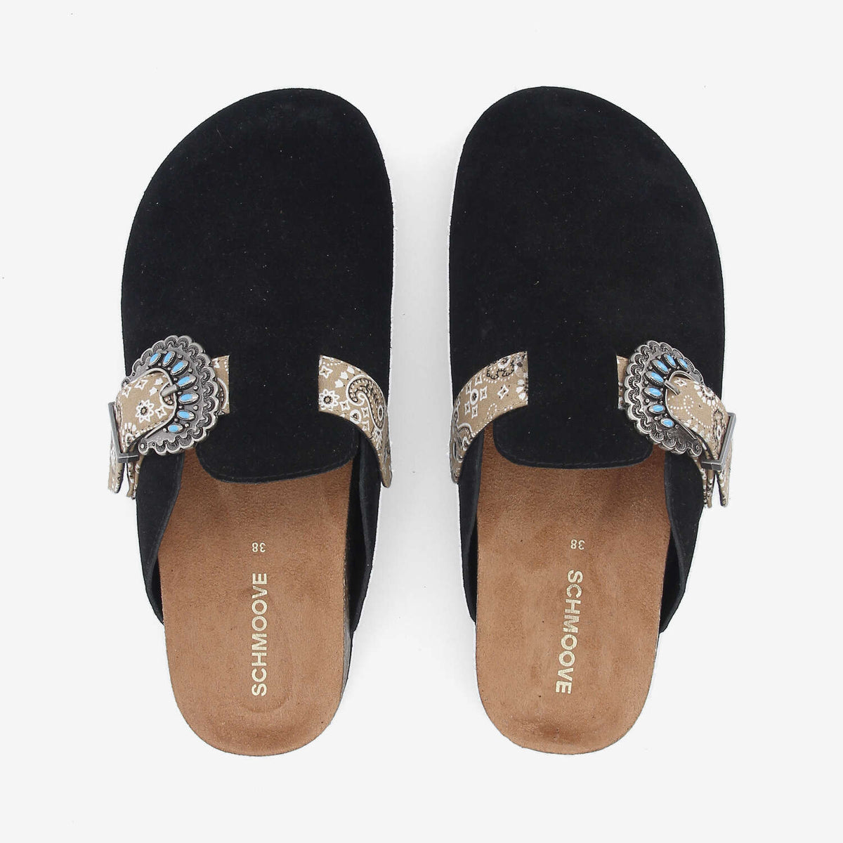 Paloma Clog W - Suede/West - Black/Taupe