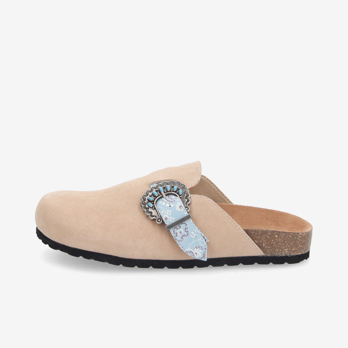 Paloma Clog W - Suede/West - Beige/Sky