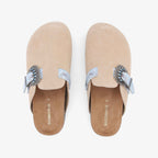 Paloma Clog W - Suede/West - Beige/Sky