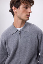 Roger Zip-Up Jacket - Dark Grey - Men
