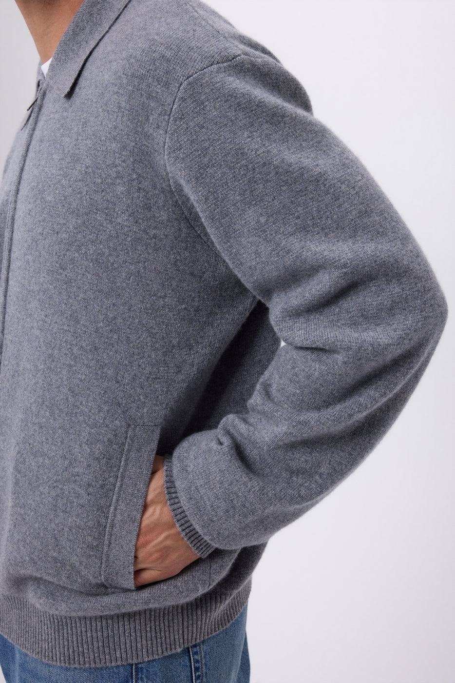 Roger Zip-Up Jacket - Dark Grey - Men