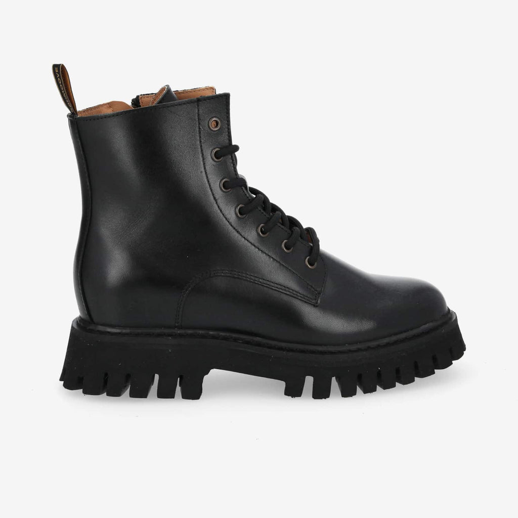 Rotterdam Lace Up W - Nappa - Black