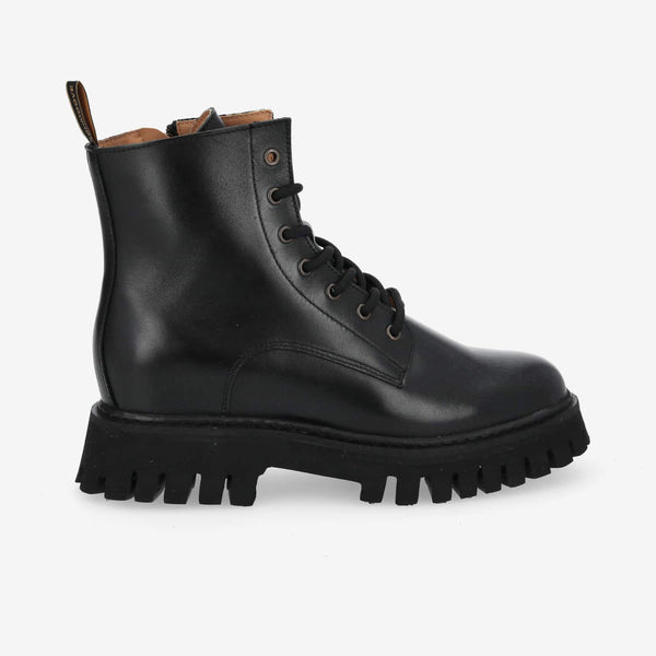 Rotterdam Lace Up W - Nappa - Black