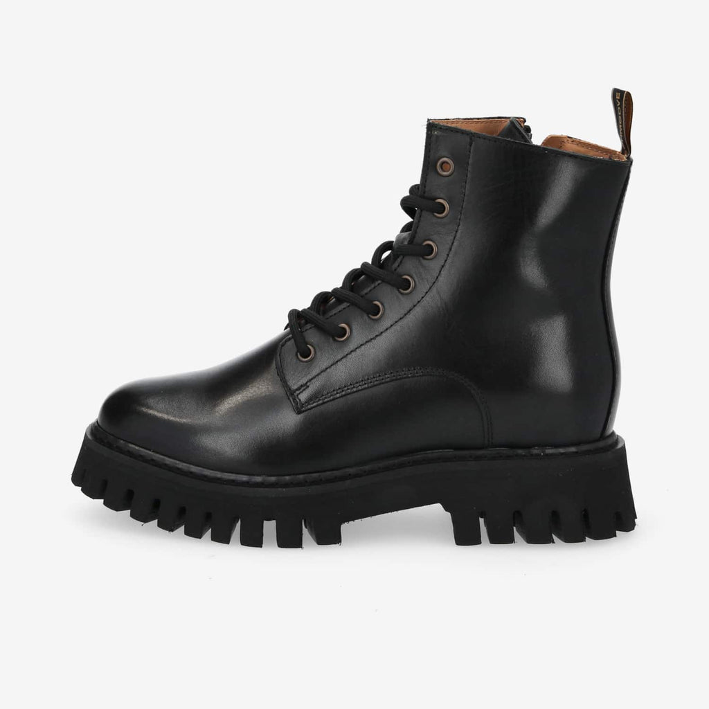 Rotterdam Lace Up W - Nappa - Black