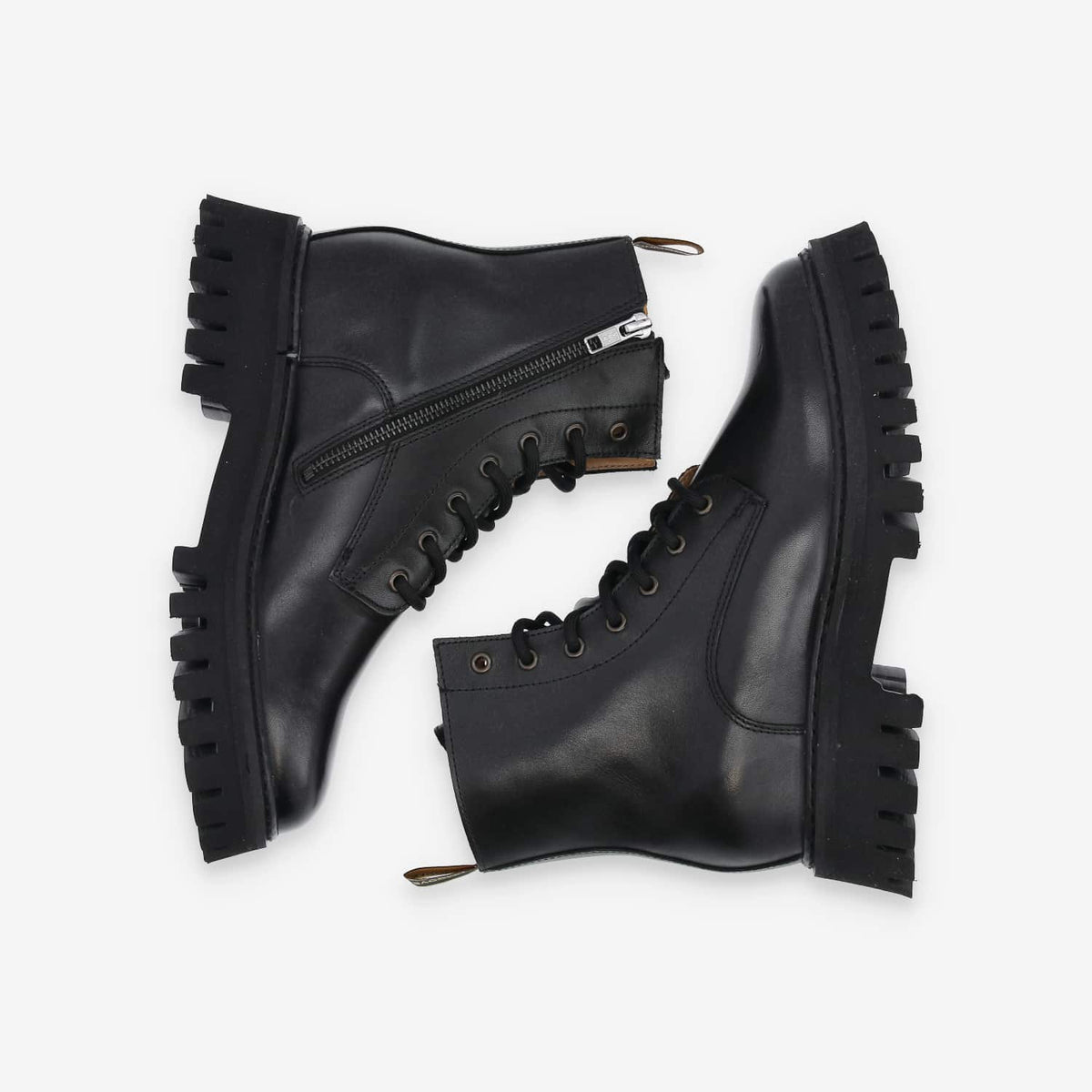 Rotterdam Lace Up W - Nappa - Black