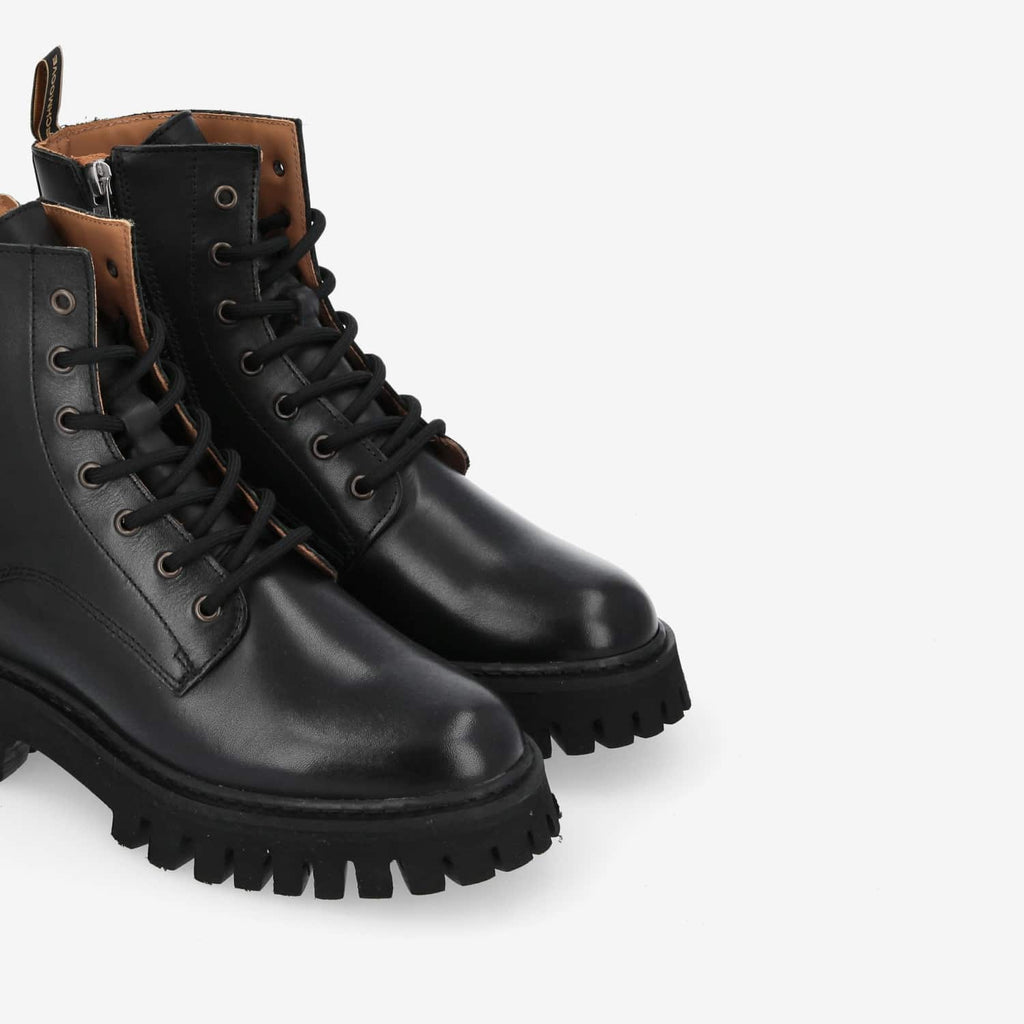 Rotterdam Lace Up W - Nappa - Black