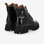 Rotterdam Lace Up W - Wrinkled Patent - Black