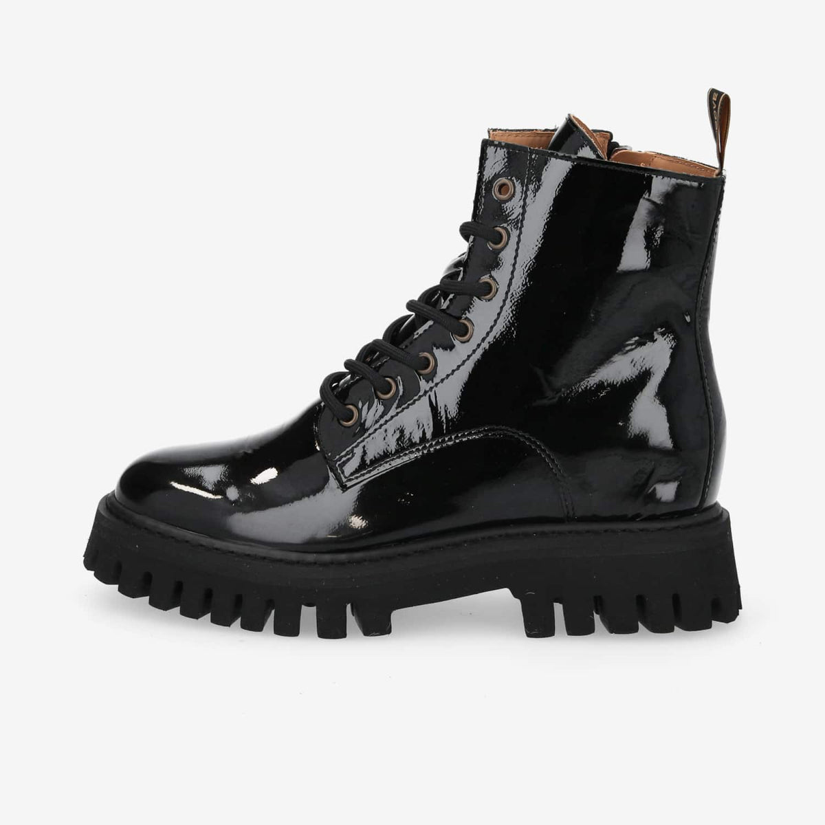 Rotterdam Lace Up W - Wrinkled Patent - Black