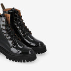 Rotterdam Lace Up W - Wrinkled Patent - Black