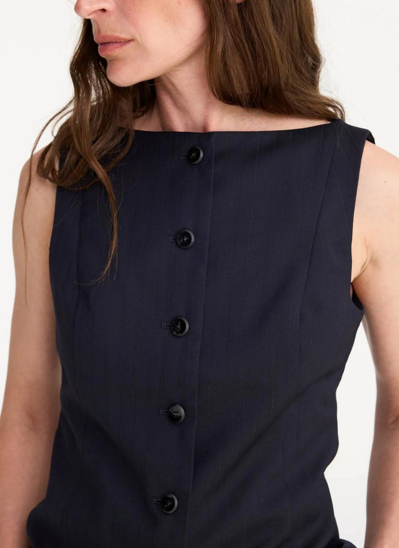 Rohe - Veston À Col Bateau - Dark Blue - Femme