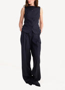 Rohe - Veston À Col Bateau - Dark Blue - Femme