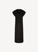 Rohe - Robe Longue À Col Châle - Black - Femme
