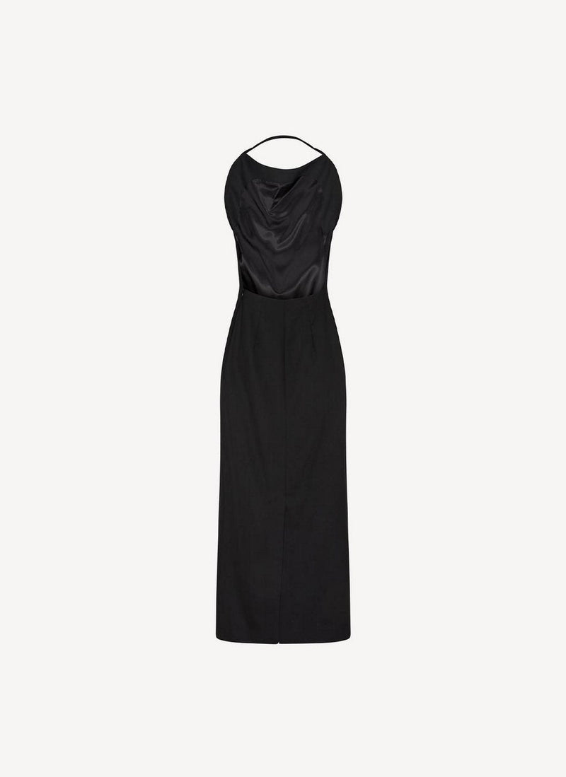 Rohe - Long Sleeveless Open Back Dress - Black - Women